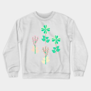 Retro Spring Flowers II Crewneck Sweatshirt